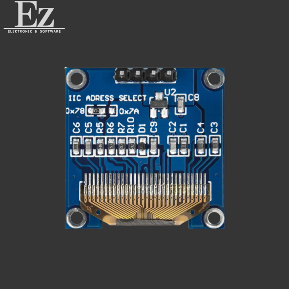 0,96" Inch I2C IIC Blue OLED Module 4Pin SSD1306