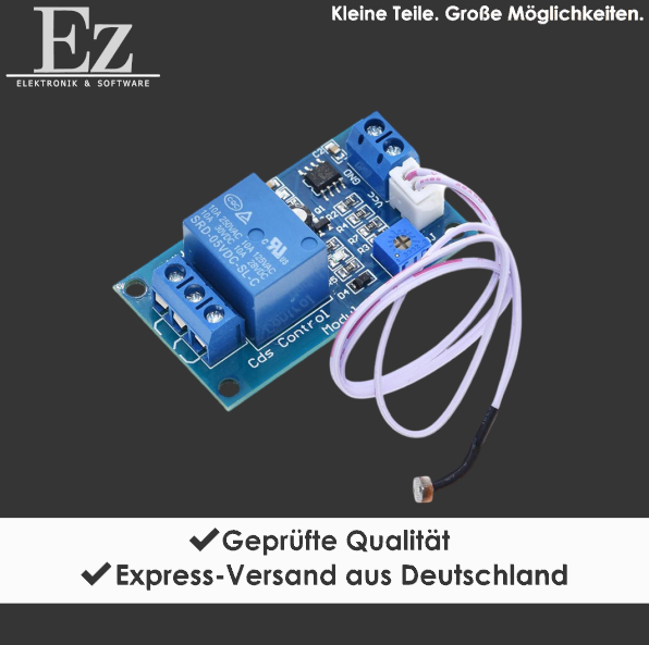 XH-M131 5V Lichtsteuerung Modul Fotowiderstand Relais Schalter LDR Sensor