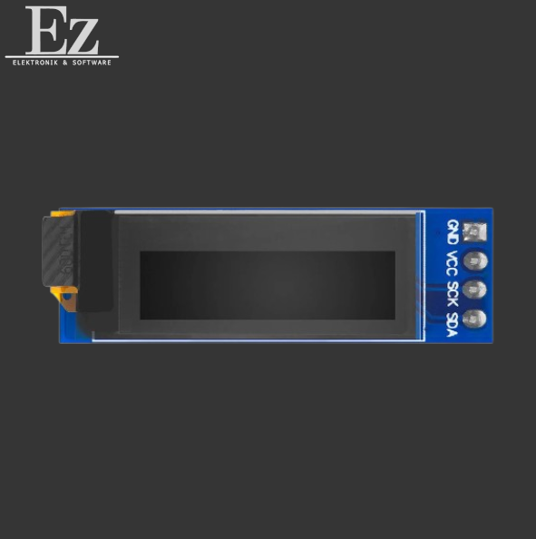 0,91" 128x32 I2C SSD1306 OLED Display – 4-Pin Blau