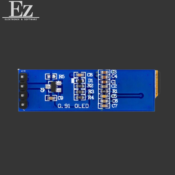 0,91" 128x32 I2C SSD1306 OLED Display – 4-Pin Blau