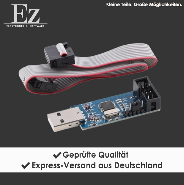 USBASP USB ISP AVR Programmer Downloader mit 10-Pin Kabel