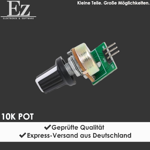 10K Potentiometer Modul mit Drehknopf Analog
