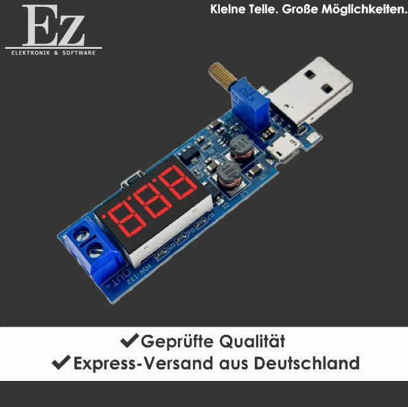 USB Spannungswandler DC-DC Boost Modul StepUp 1,2V–24V