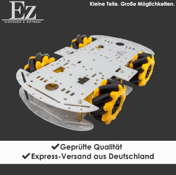 Mecanum Wheel 4WD Smart Car Aluminium Chassis
