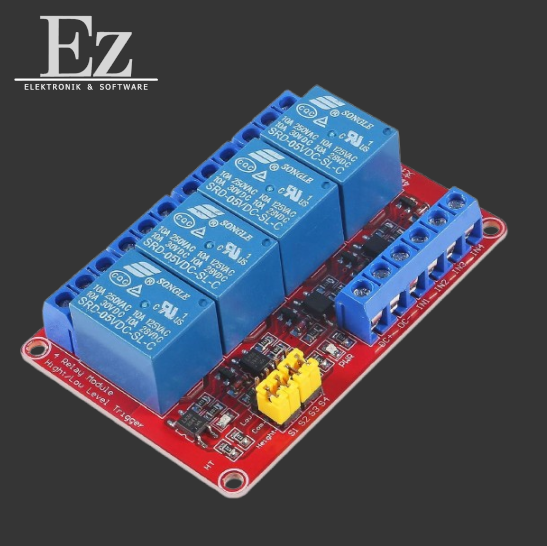 Relais Modul 5V 4 Kanal Optokoppler High & Low