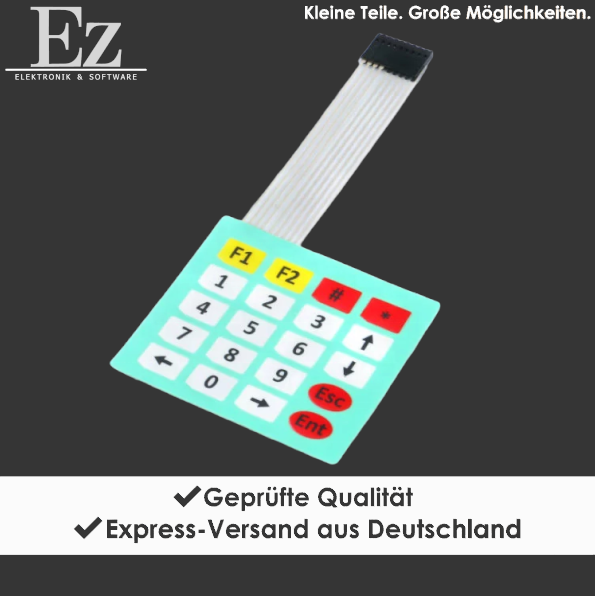4×5 Matrix Tastatur 20 Tasten Membran Keypad Keyboard für Arduino